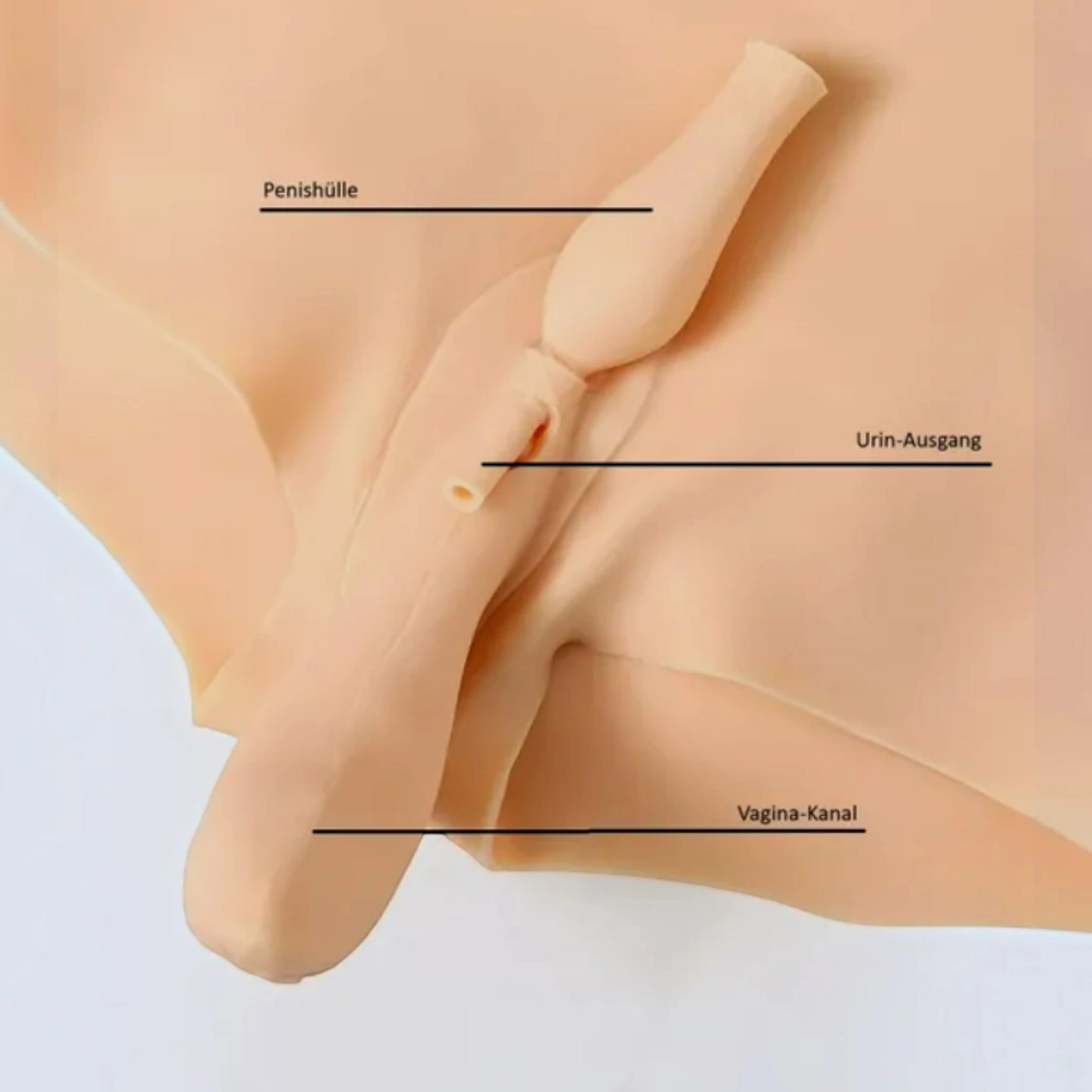 Realistisches Silikonhöschen „Métamorphose" – Penetrierbarer Intimbereich