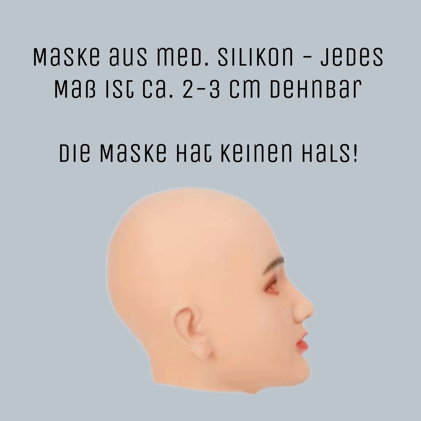Realistische Silikon-Frauenmaske „Elena" - Geschminkt | One Size