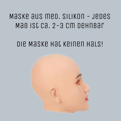 Realistische Silikon-Frauenmaske „Elena" - Geschminkt | One Size